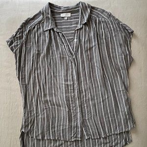 Lucky Brand Striped Dolman Popover Shirt